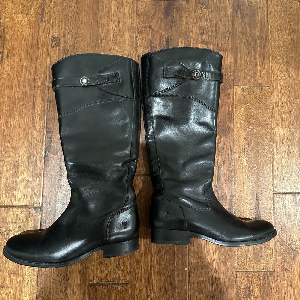 Frye Black Heeled Boots